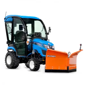 LS Tractor MT1.25 4x4 - 24.7 KM / CAB / IND + pług do śniegu strzałkowy Vario 150 cm, hydrauliczny (TUZ) 4FARMER