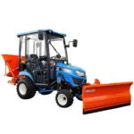 LS Tractor MT1.25 4x4 - 24.7 KM / CAB / IND + pług prosty 150 cm 4FARMER + piaskarka S-200 Strumyk