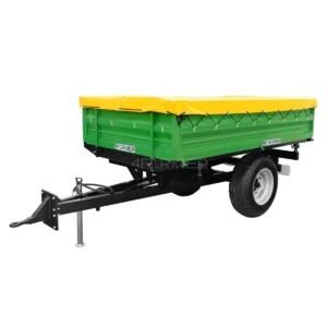 Przyczepa rolnicza jednoosiowa 2.5T z kiprem + plandeka 4FARMER